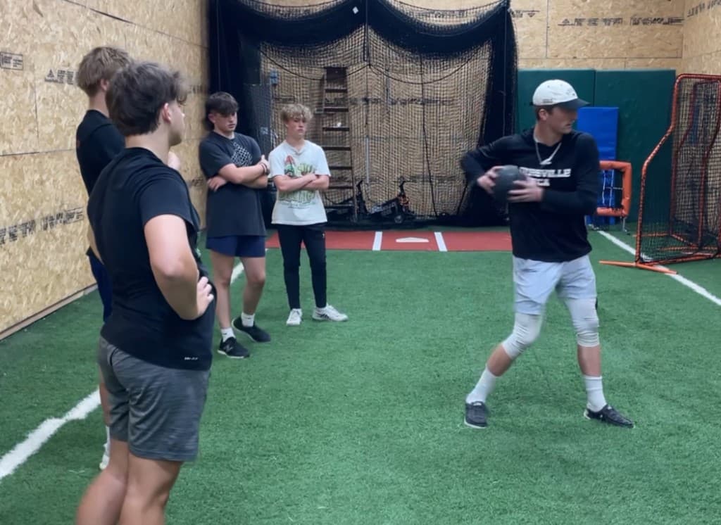 Group training session at Zero Limits Baseball ZL1